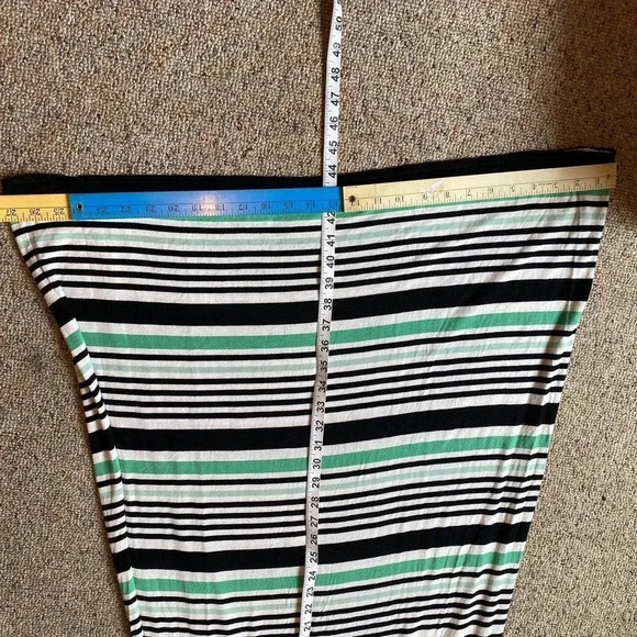 Max Studio Stretchy Striped Beach Summer Maxi Skirt women size M - Picture 3 of 4
